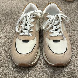 Madewell leopard sneaker. Leather and calf hair.